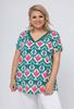 Picture of CURVY GIRL V NECK TOP WITH LACE